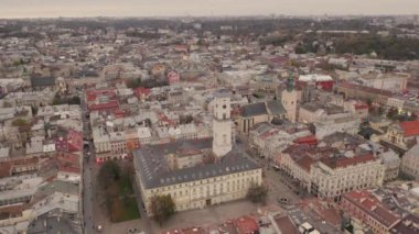 Avrupa Şehri Lviv, Ukrayna Hava Panorama Görünümü