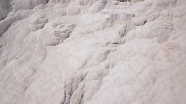 Pamukkale Travertines 'in Hava Görüntüsü, Türkiye