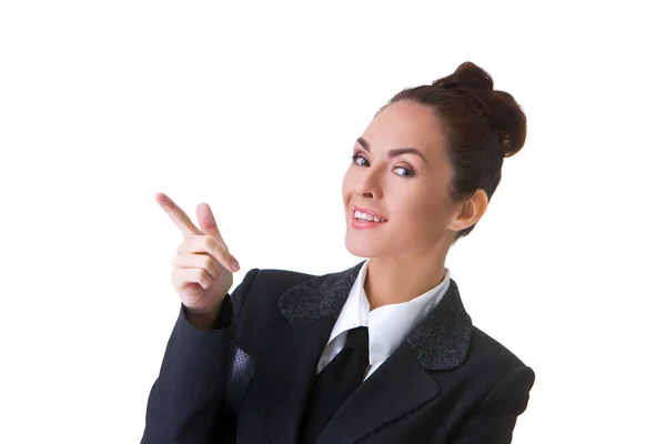 Confident Businesswoman On A White Background Royalty Free Stock Photos