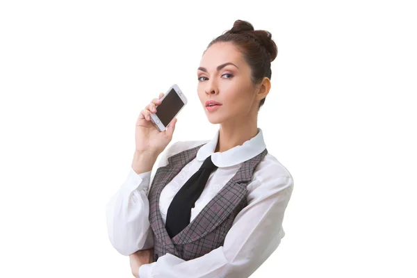 Woman phone talking — Stock Photo, Image