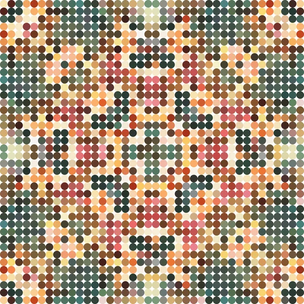 Vintage mosaic vector background — Stock Vector