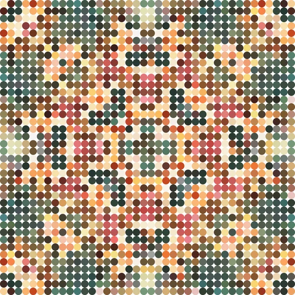 Vintage mosaico vector fondo — Vector de stock