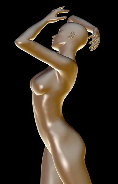 3d ilustración representada de un cuerpo femenino —  Fotos de Stock