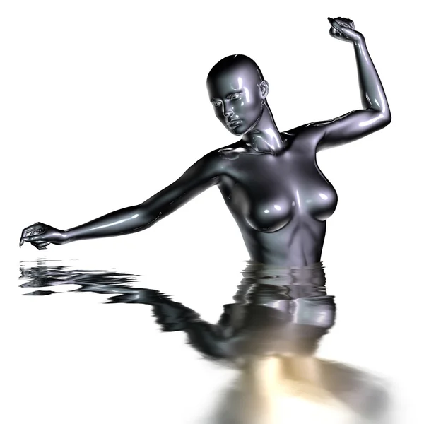 3d rendered illustration of female body — Stock Photo, Image