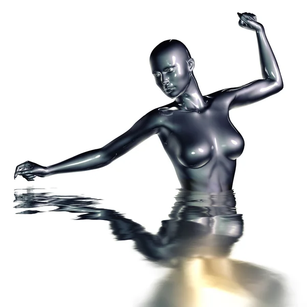 3d rendered illustration of female body — Stock Photo, Image