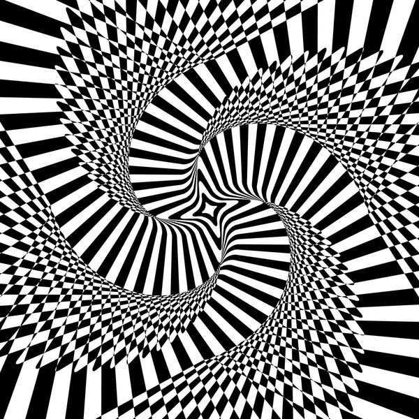 Optisk illusion abstrakt bakgrund — Stock vektor