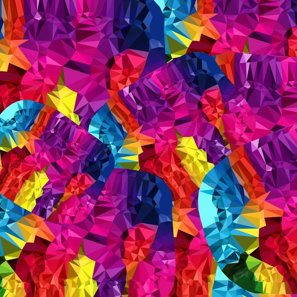 Bunte polygonale abstrakte Hintergrund — Stockvektor