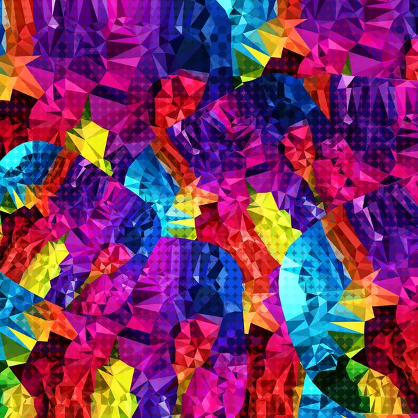 Fond polygonal abstrait coloré — Image vectorielle