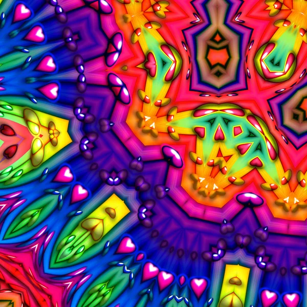 Colorful abstract fractal background — Stock Photo, Image