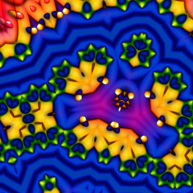 renkli soyut fraktal arkaplan