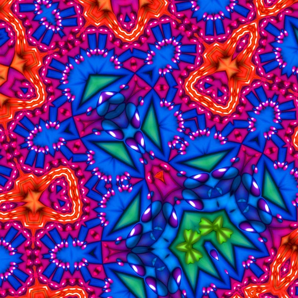 Fond fractal abstrait coloré — Photo