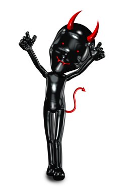 3d devil figure for Halloween