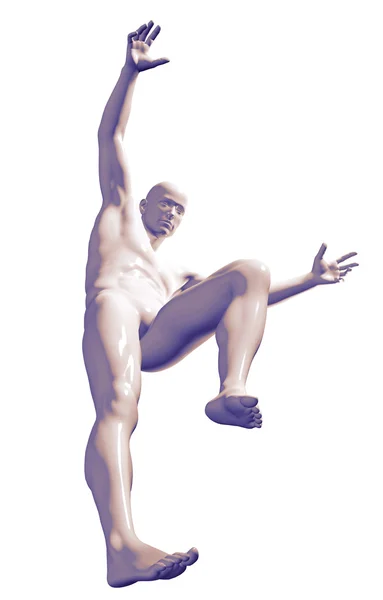 3d rendered illustration of a male jumping — Stock Photo, Image