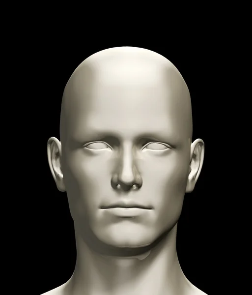 3d rendered illustration of a human head — Stock Photo, Image