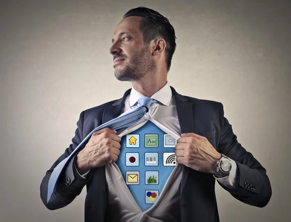 Portrait of application man — Stock Photo, Image