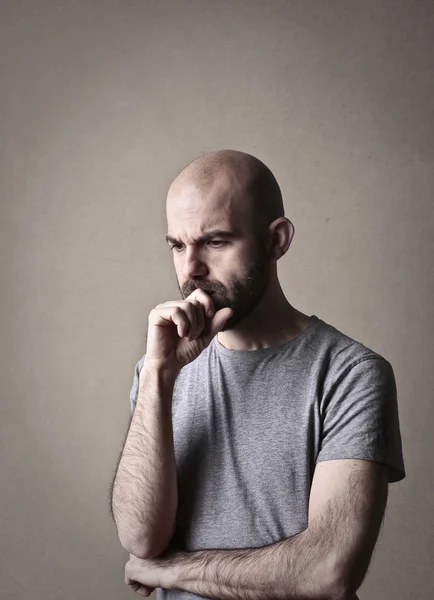 Retrato del hombre preocupado — Foto de Stock