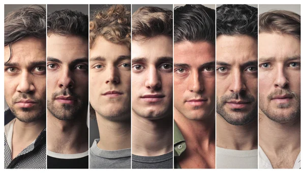 Portrait of different men — Stock Photo, Image