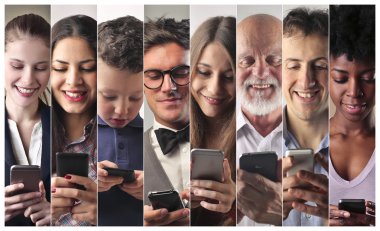 Telefon kullanan kişiler