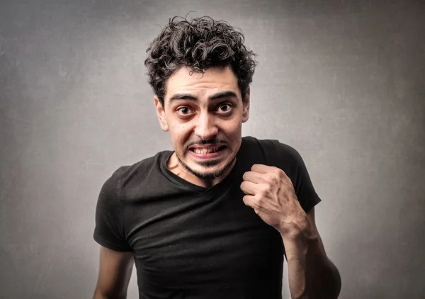 Angry and nervous man — Stock Photo, Image