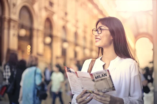 Turist i Milano — Stockfoto