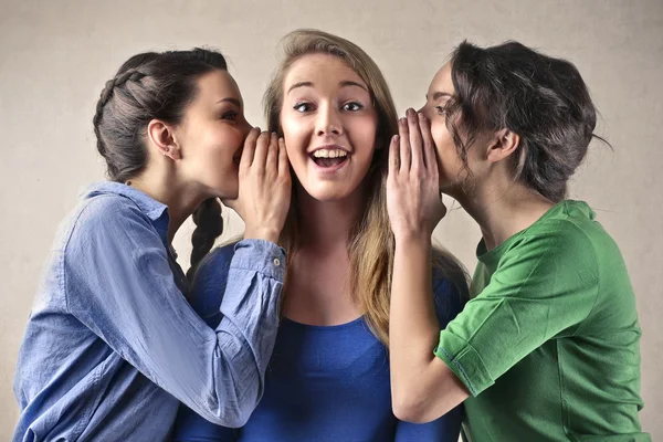 Friends telling secrets — Stock Photo, Image