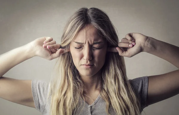 Wil niet te horen — Stockfoto