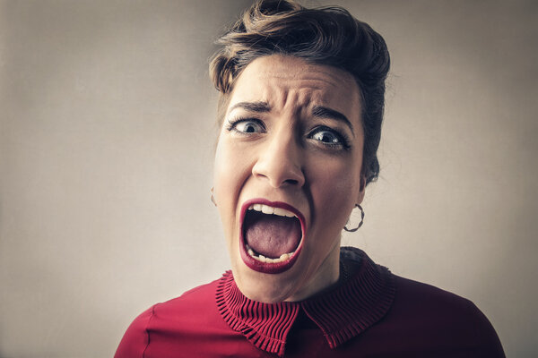 Женщина в шоке
