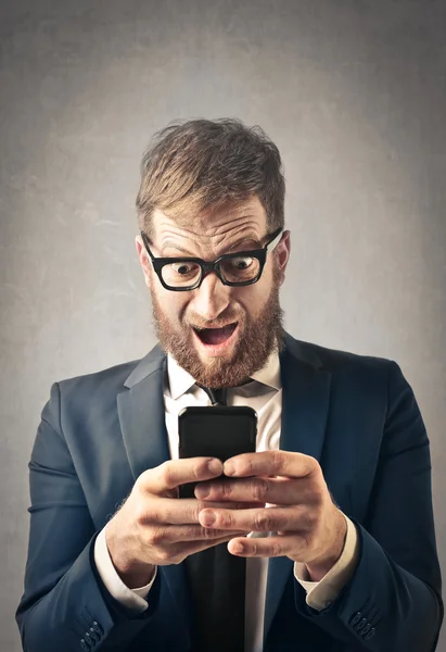 Man using phone — Stock Photo, Image