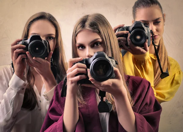 Women taking pictures — Stock Photo, Image