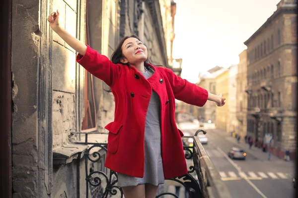 Feliz mujer libre — Foto de Stock