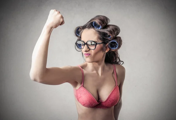 Sono una donna forte. — Foto Stock