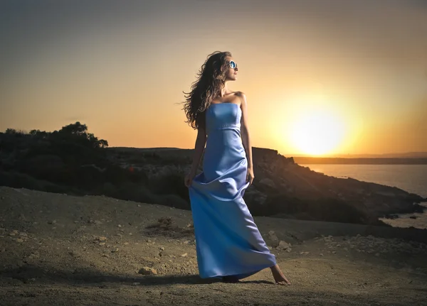 Bailando al atardecer — Foto de Stock