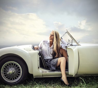 Harika bir araba sürücüsüne