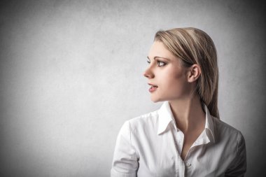 şık iş kadını uzağa arıyorsunuz