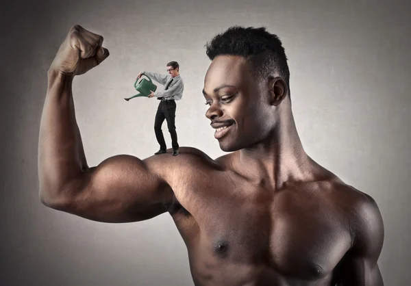 Growing muscles — Stock Photo, Image