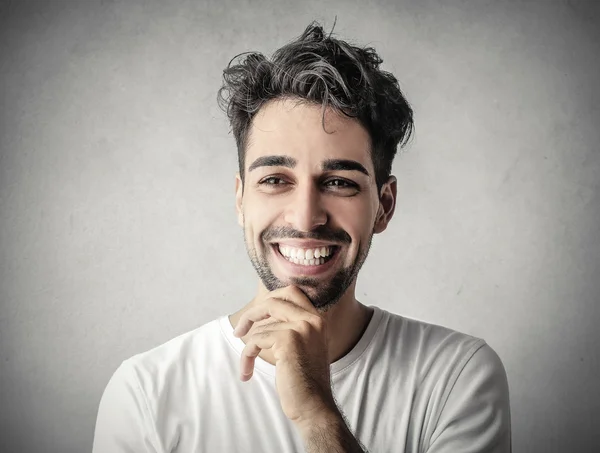 Mannelijke lach — Stockfoto