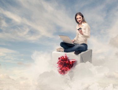 Çalışma alanında bulutlar