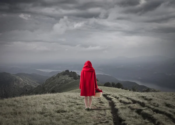 Capuz vermelho — Fotografia de Stock