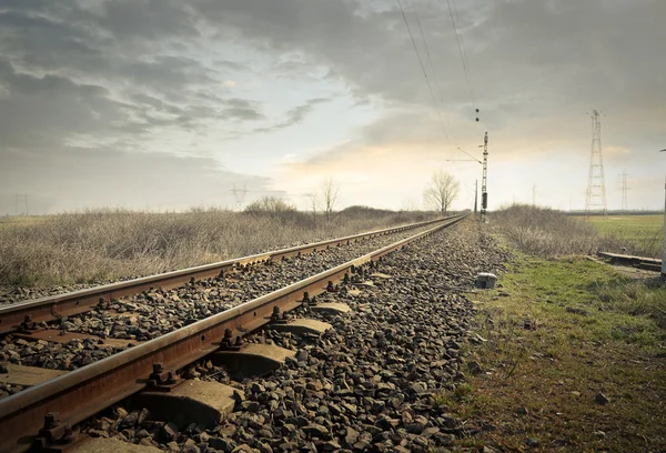 Estrada de aço — Fotografia de Stock