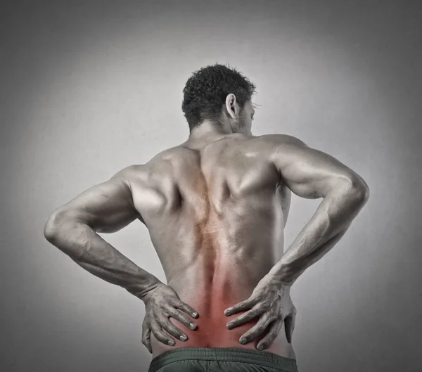 Dolor lumbar rojo — Foto de Stock