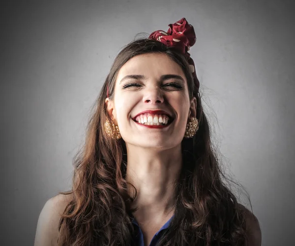 Mujer sonriente — Foto de Stock