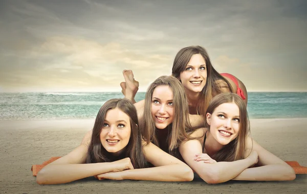 Een foto op het strand — Stockfoto