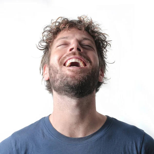 Śmiejący się człowiek — Zdjęcie stockowe