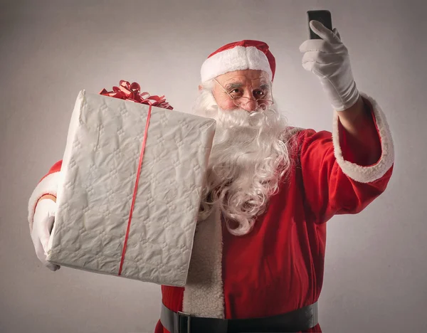 Babbo Natale tecnologico — Foto Stock