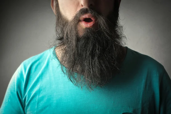 Homem de barba longa — Fotografia de Stock
