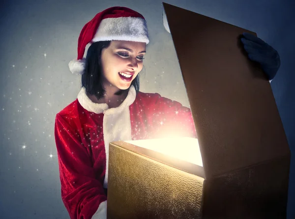 Seltsame Weihnachtsmänner — Stockfoto