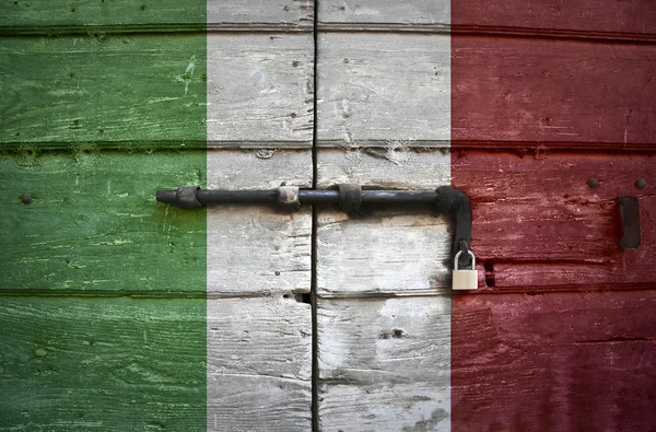 Olasz zászló — Stock Fotó
