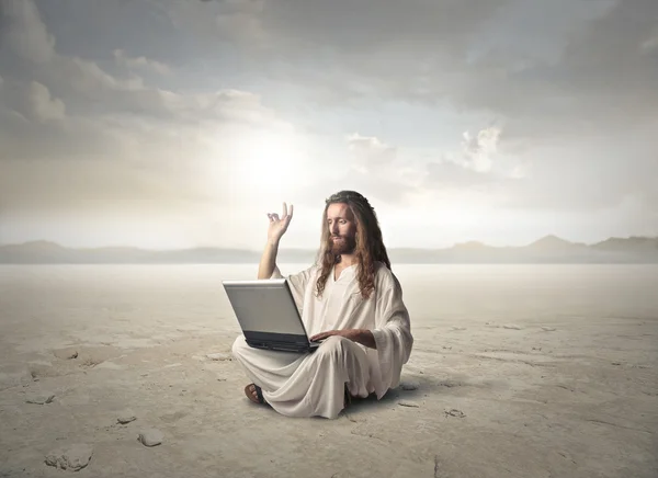 Jesús en el desierto — Foto de Stock