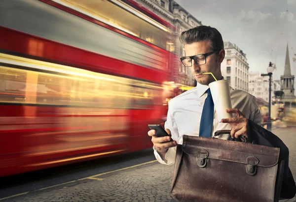 Businessman in London — Stock Photo, Image