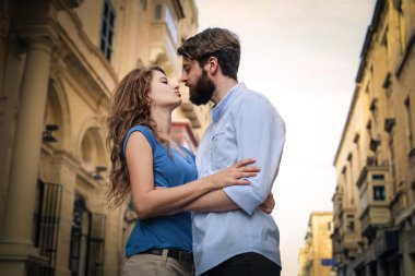 Birbirine aşık çift